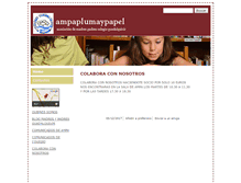Tablet Screenshot of ampaplumaypapel.com